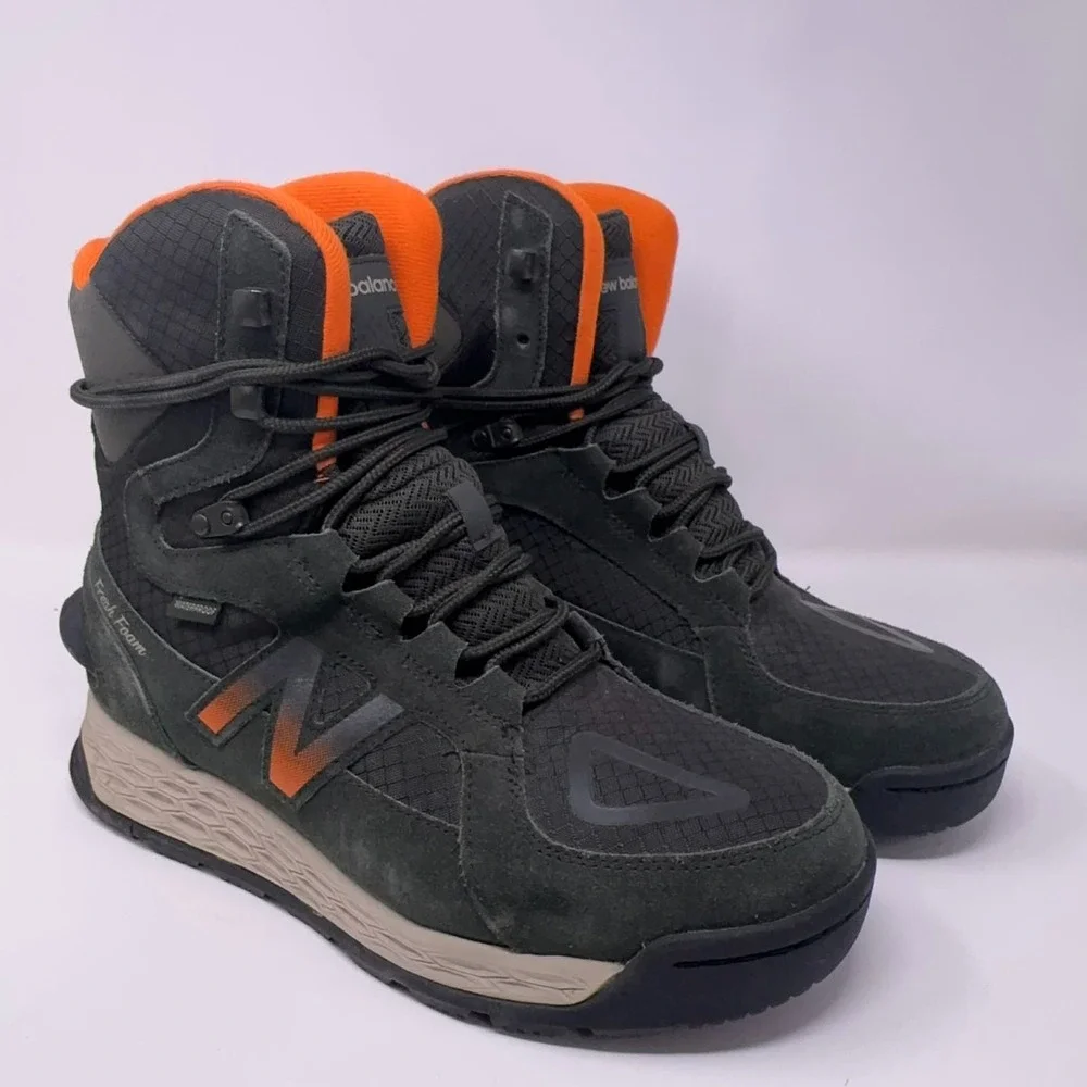 New Balance Fresh Foam‎ BM1000GR Winter Boots Shoes Men's Size 8.5 Comfort Lace